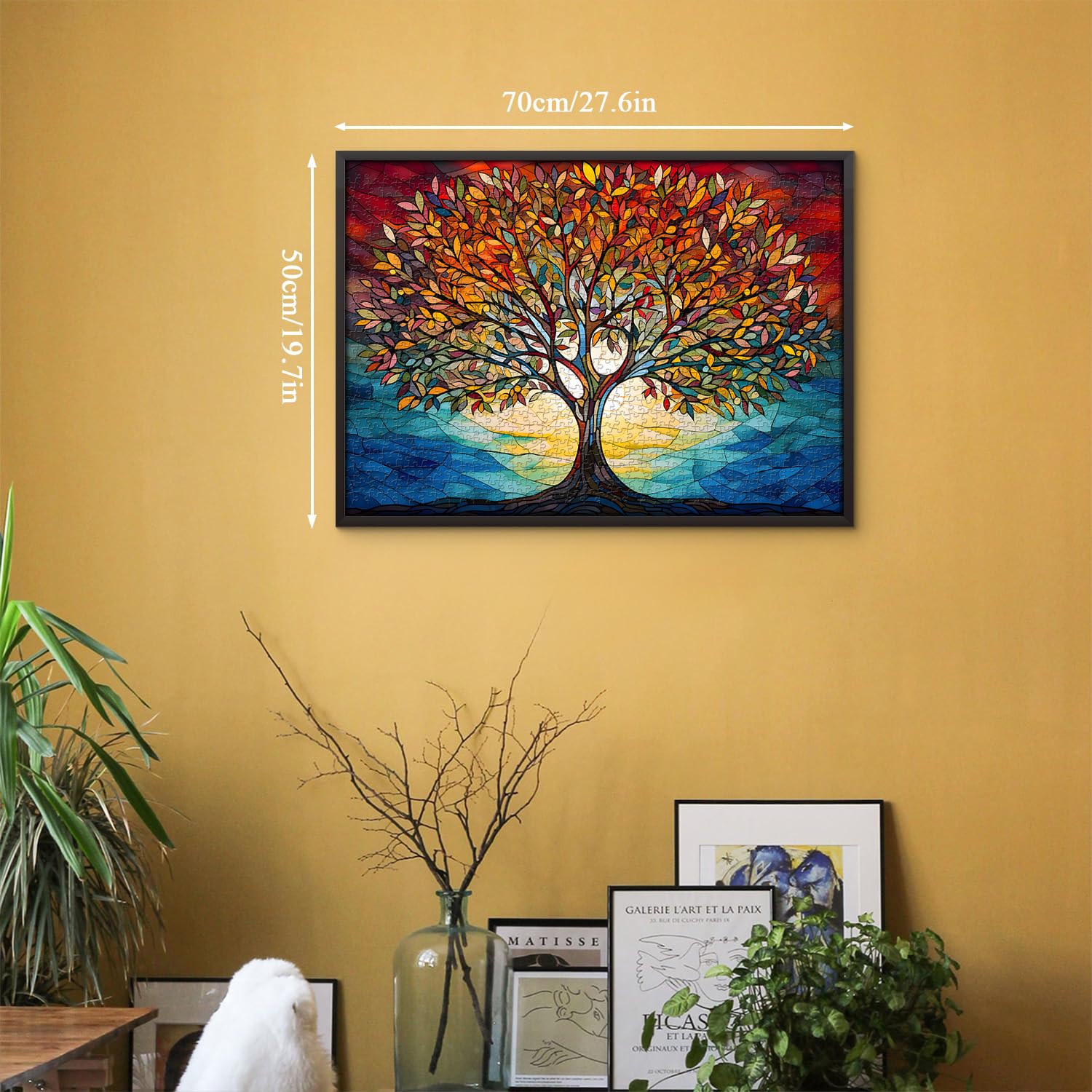 Stained Glass Tree Of Life Puzzle 1000 Pieces - Colorful Mosaic Jigsaw For Adults Challenging Family Puzzle - View #10