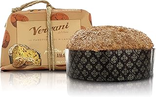 Vergani Sugar Iced Amaretto Cookie Panettone, Italian Recipe, Gourmet Line - 750g / 1lb 10.4oz