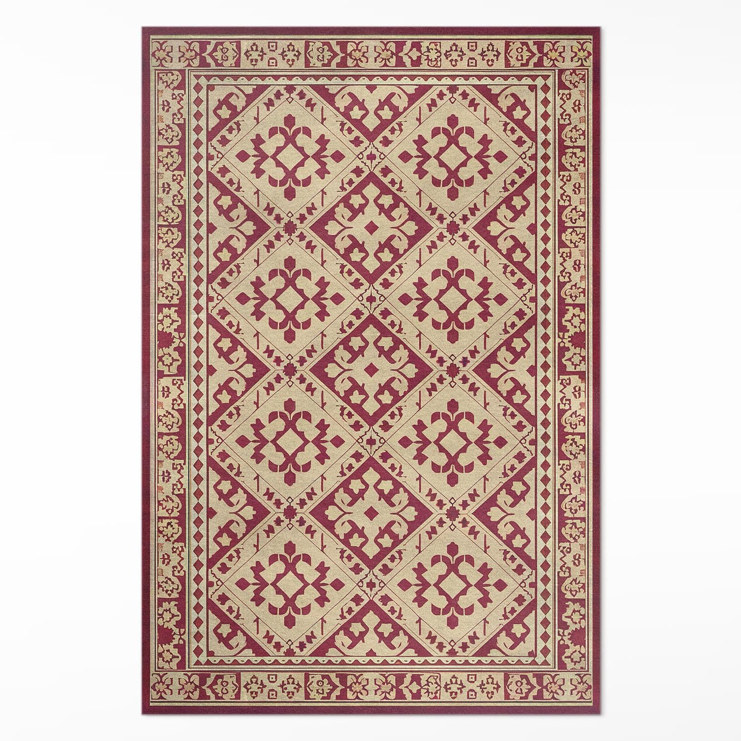 Tapis de sol intérieur Floorart Design 140x210 cm : déco maison vintage