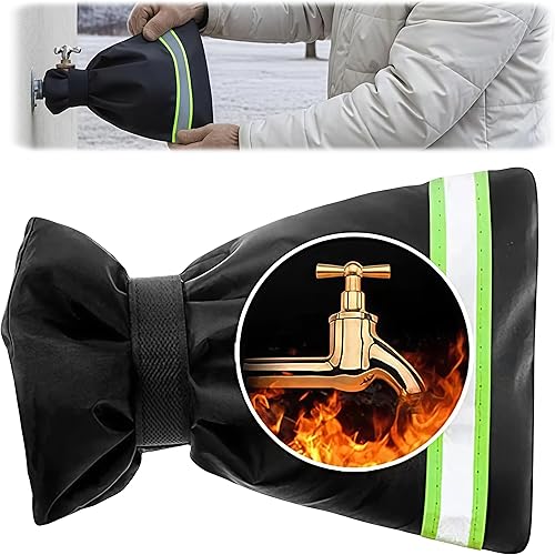 Miniatura 11 de Fundas de Grifo para Exteriores para Invierno - Cubierta para Grifo de Agua al Aire Libre - 9.8" x 6.3" Pulgadas Fundas Impermeables para Boquilla 2