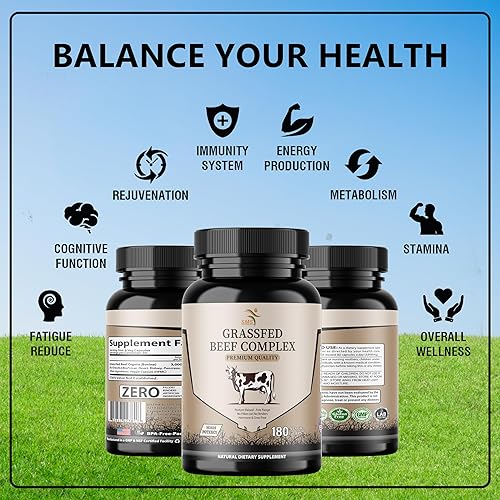 Miniatura 3 de Suplemento de órgano de carne de res  alimentado con pasto y criado en pastos  Bienestar total del cuerpo y rendimiento, complejo de órganos con