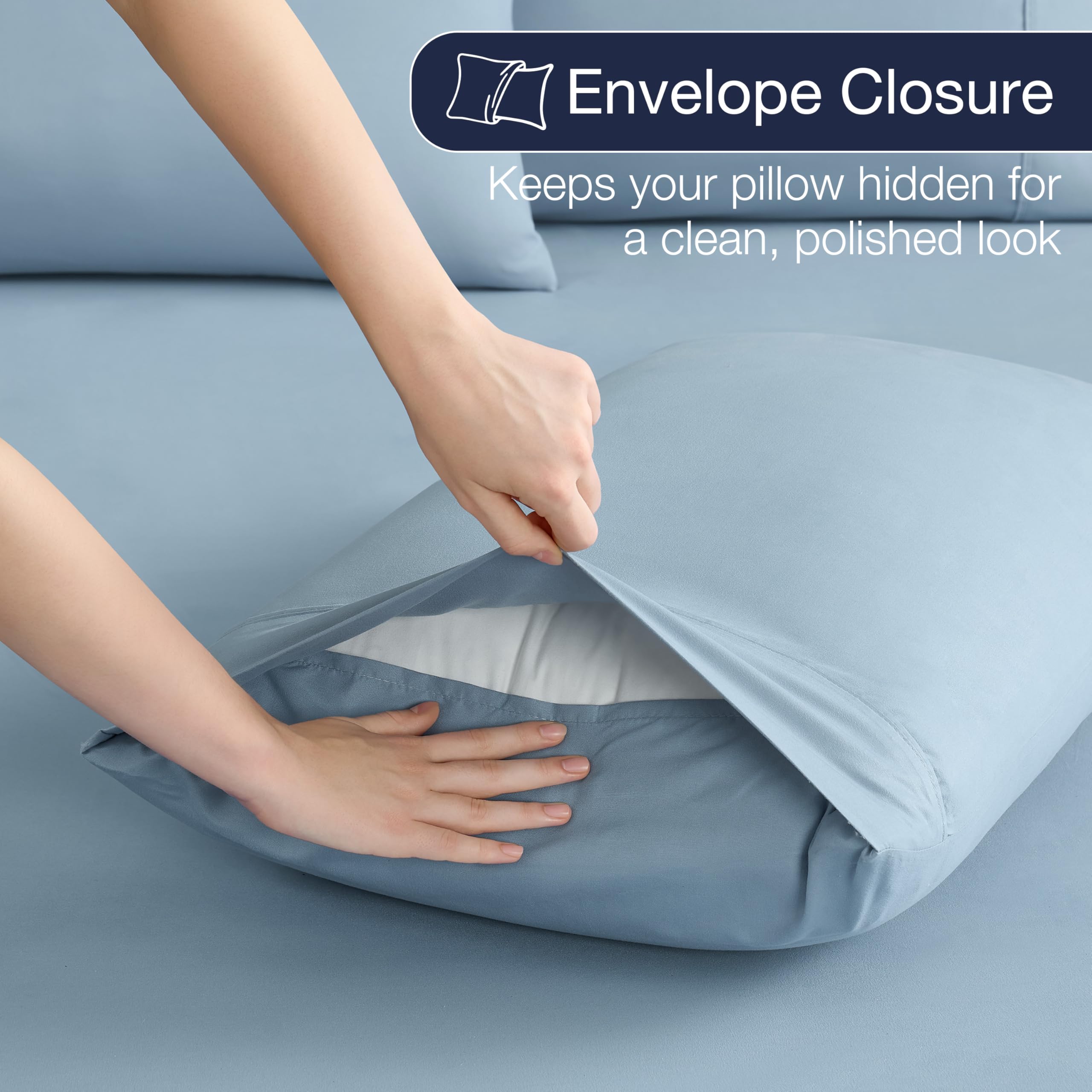 CASUAL LIVING 32646 Twin XL - Set di lenzuola e federe per letto matrimoniale XL, setoso, ultra morbido, ecologico, lavabile in lavatrice, ad asciugatura rapida, anti-pieghe, set da 4 pezzi, per letto