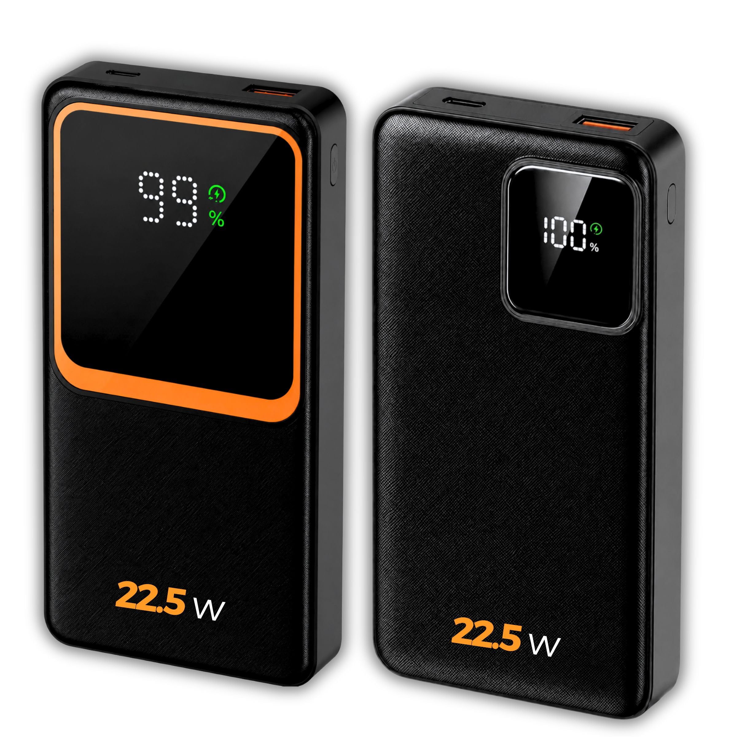 Carregador Portátil Power Bank 20000mAh Turbo 22.5W preto