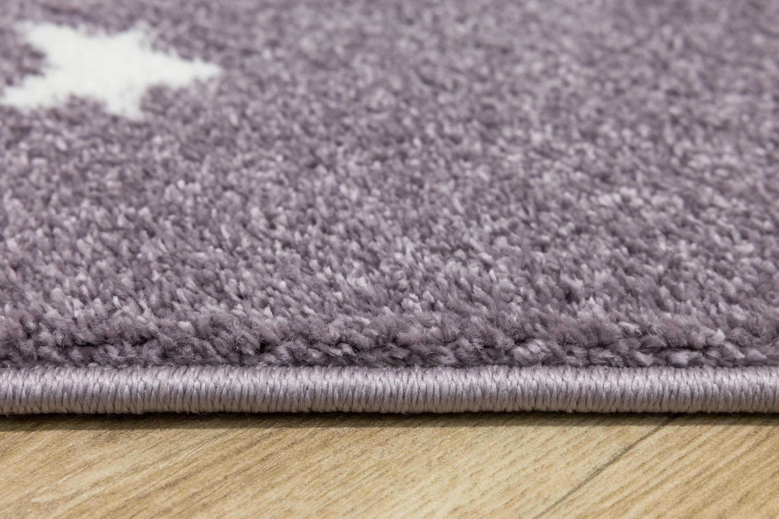 Lima Kinderteppich Hase Lila 140x190 cm Kinderzimmer Teppich, Spielteppich Kinder, Babyzimmer Tepich, Teppich Schlafzimmer,Teppiche Gegend, Kids Carpet,Kurzflorteppiche für Mädchen, Jungen
