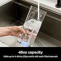 Vista 4 de Ninja WCX01WR Thirsti 48oz Removable Water Reservoir, Black. Only Compatible with the Ninja Thirsti Drink System WC1001, Clear