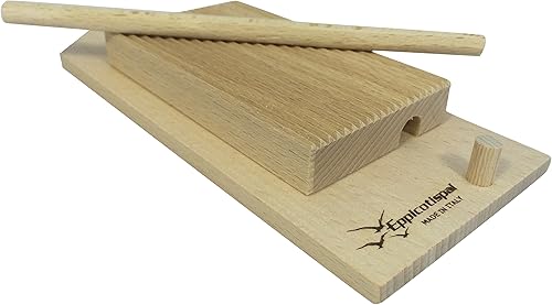 Eppicotispai Garganelli y Gnocchi Stripper con pala madera de haya natural marrĂłn Eppicotispai Garganelli y Gnocchi Stripper con pala madera de haya natural marrĂłn