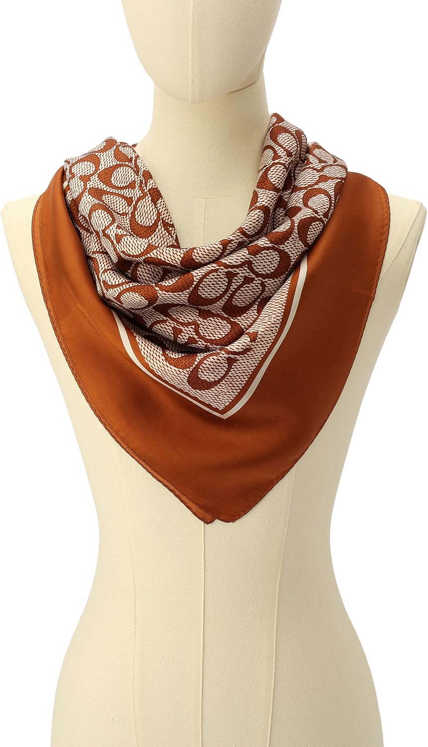 Coach Vintage Signature C Printed Silk Square