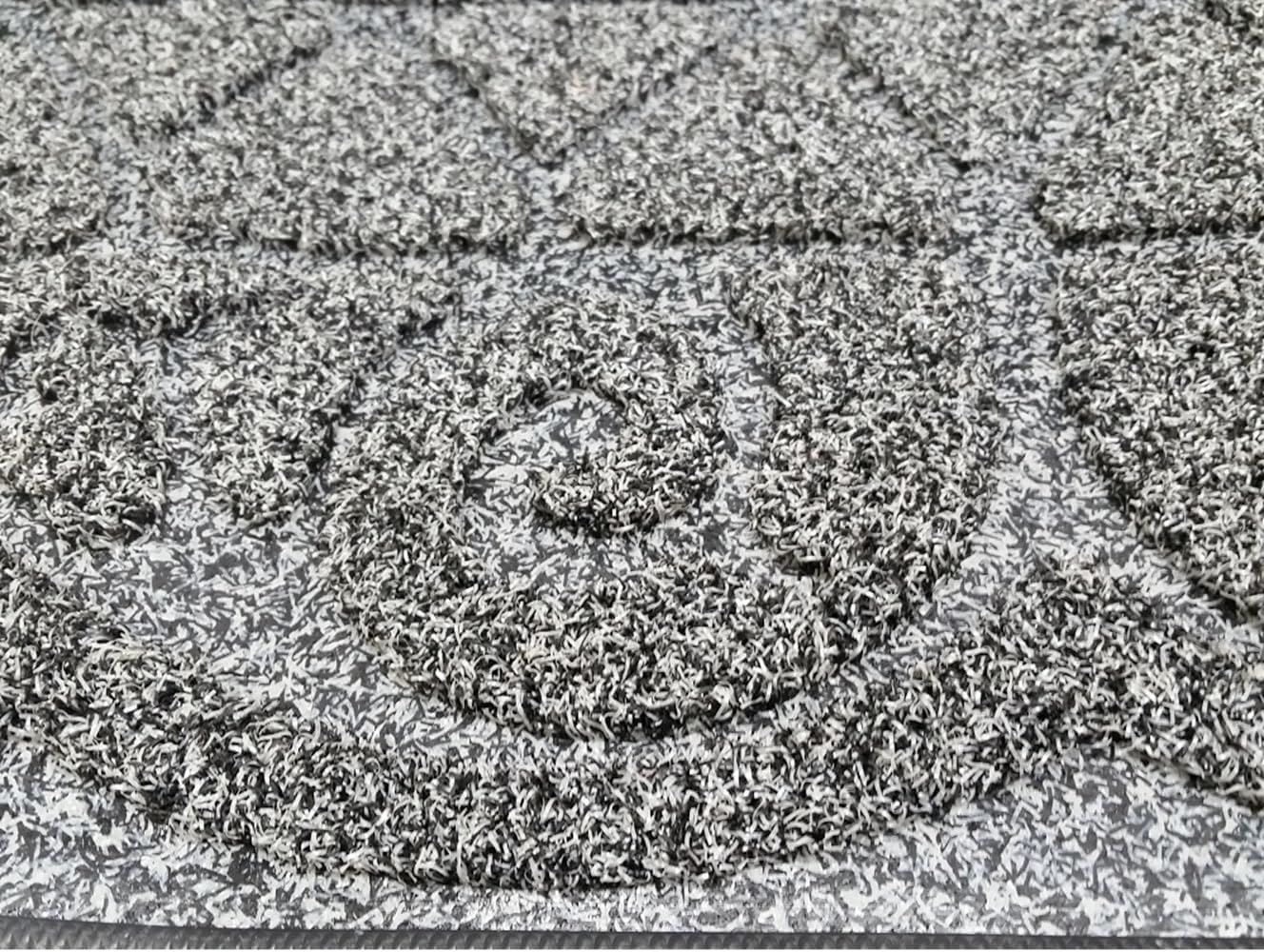 Heavy Duty Indoor/Outdoor Welcome Entrance Floor Mat Shoe Scraper, Grey