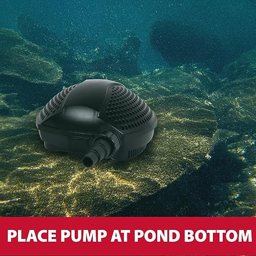 Miniatura 8 de The Pond Guy SolidFlo G2 Bomba sumergible para estanques pequeños, jardines acuáticos y cascadas, flujo silencioso, duradero y eficiente, fácil