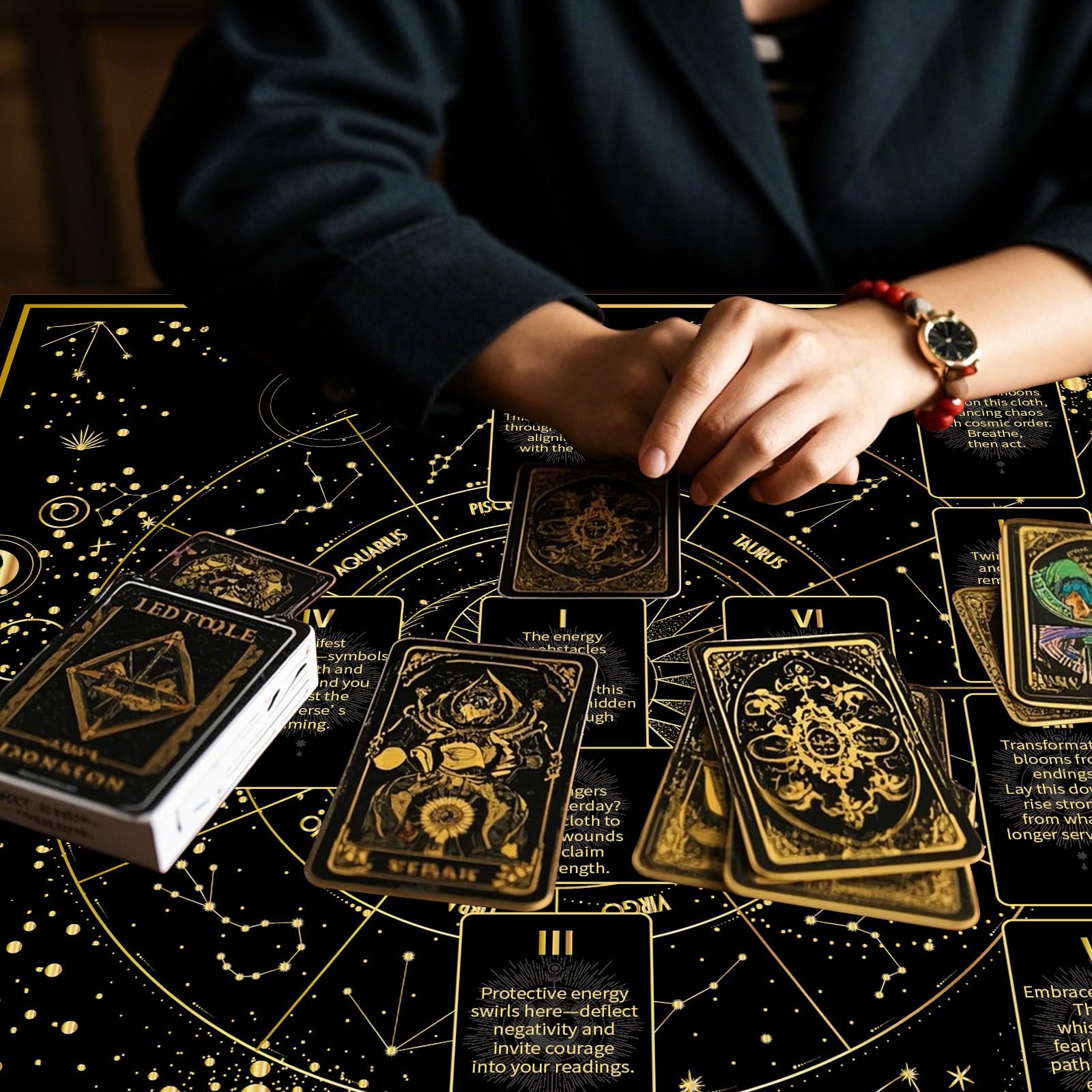 Amazon.com: BOXOB Tarot Tablecloth, 24.8x24.8in Altar Cloth Sacred