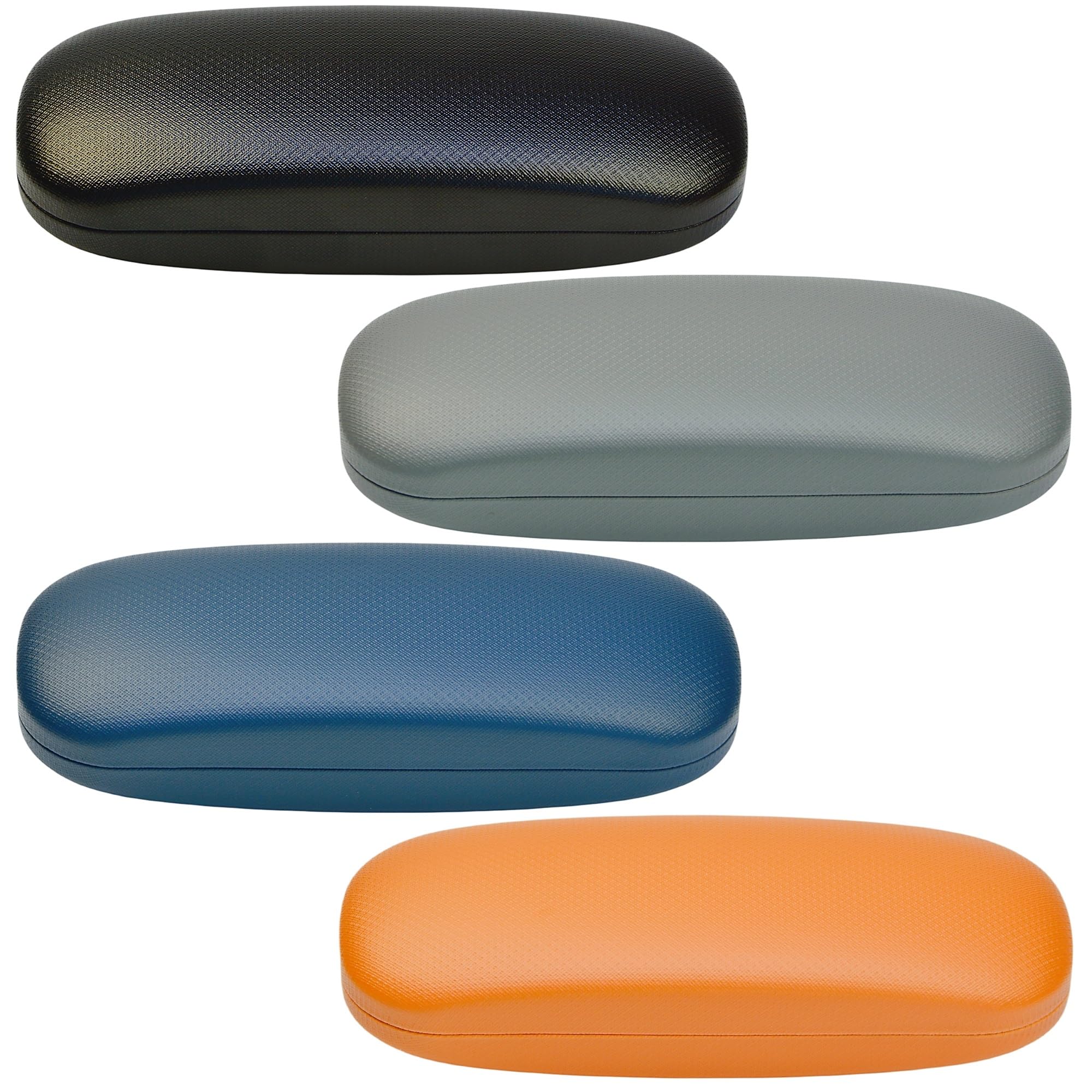 4 Pack Glasses Case,Eyeglass Case for Women Men,Glasses Case Hard Shell,Hard Eye Glass Case for Travel Study Work,Sunglasses Case-image-0