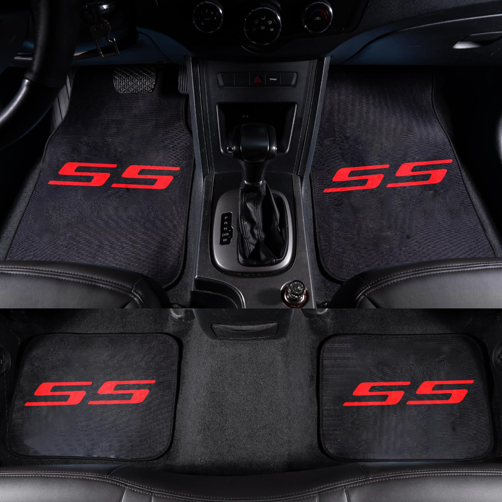 4 alfombrillas universales para automóvil, camioneta, SUV, duraderas, aptas para todo tipo de clima, alfombrillas para Chevy Camaro SS