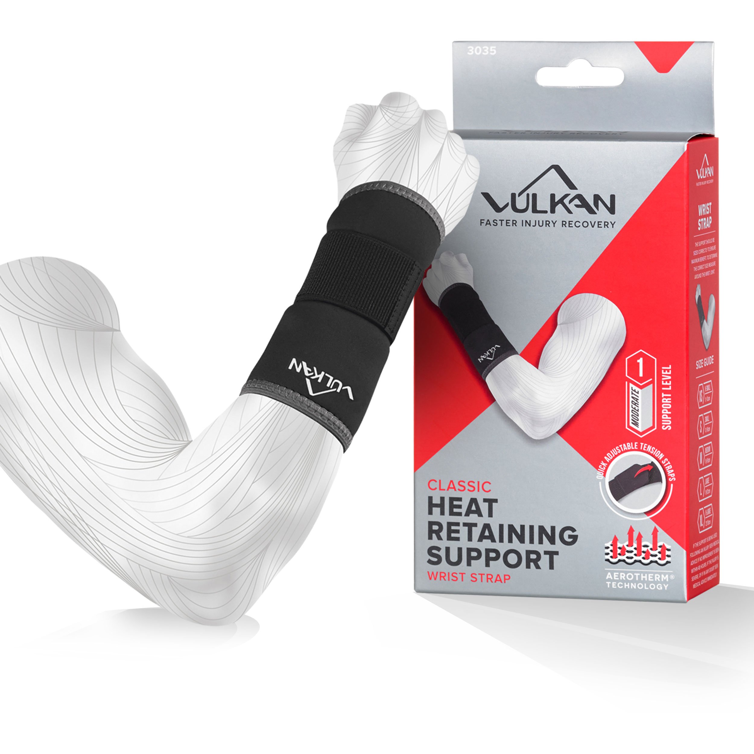 Vulkan Classic Wrist Support with Strap, Small,