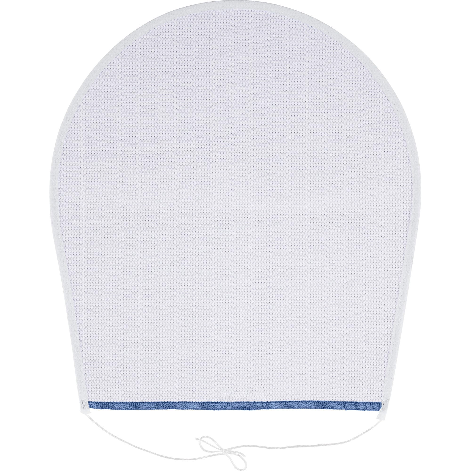 Erwin Müller WC-Deckelbezug mit Schnürung Korfu blau Größe 47x50 cm - flauschig, weich (weitere Farben)