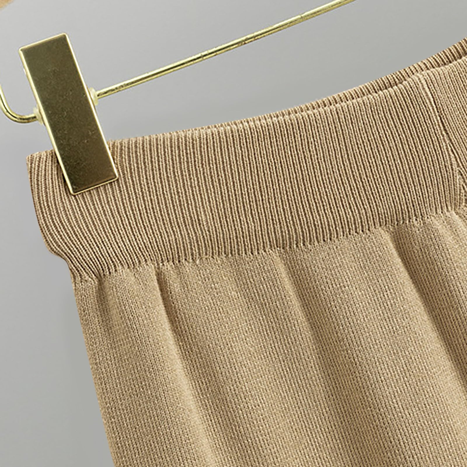 Hosenanzug Damen Elegant 3 Teiler Winter Strickanzug Damen Set 3 Teilig Rollkragen Hausanzug Kuschelig Strick Anzug Frauen Gestricktes Weites Bein Freizeitanzug Inkl. Pullover, Hose und Mantel