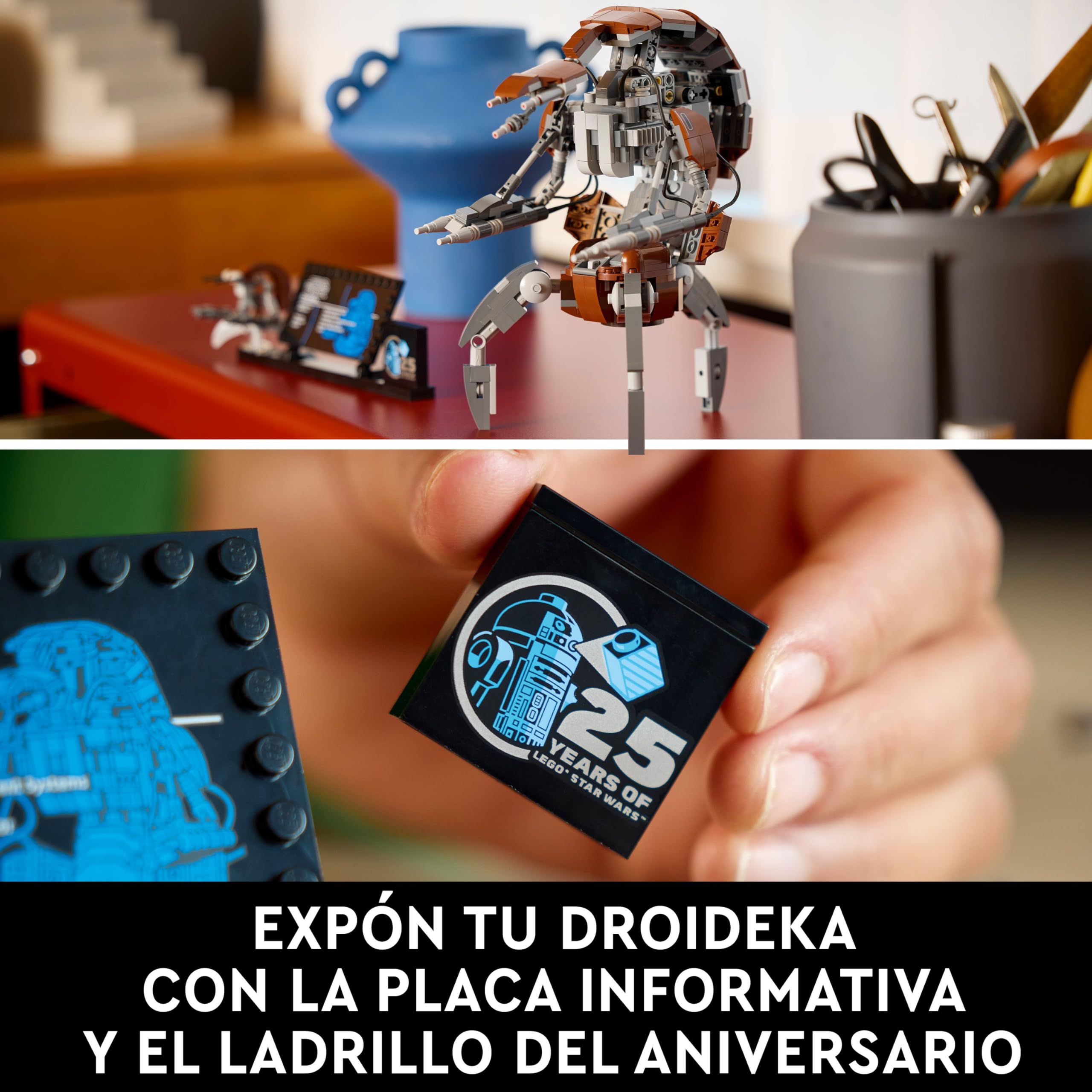 LEGO Star Wars Droideka Figura de Droide Destructor, Maqueta Coleccionable de Construcción para Adultos, Decoración del Hogar y Oficina, Regalo para Hombres, Mujeres y Fans Coleccionistas 75381