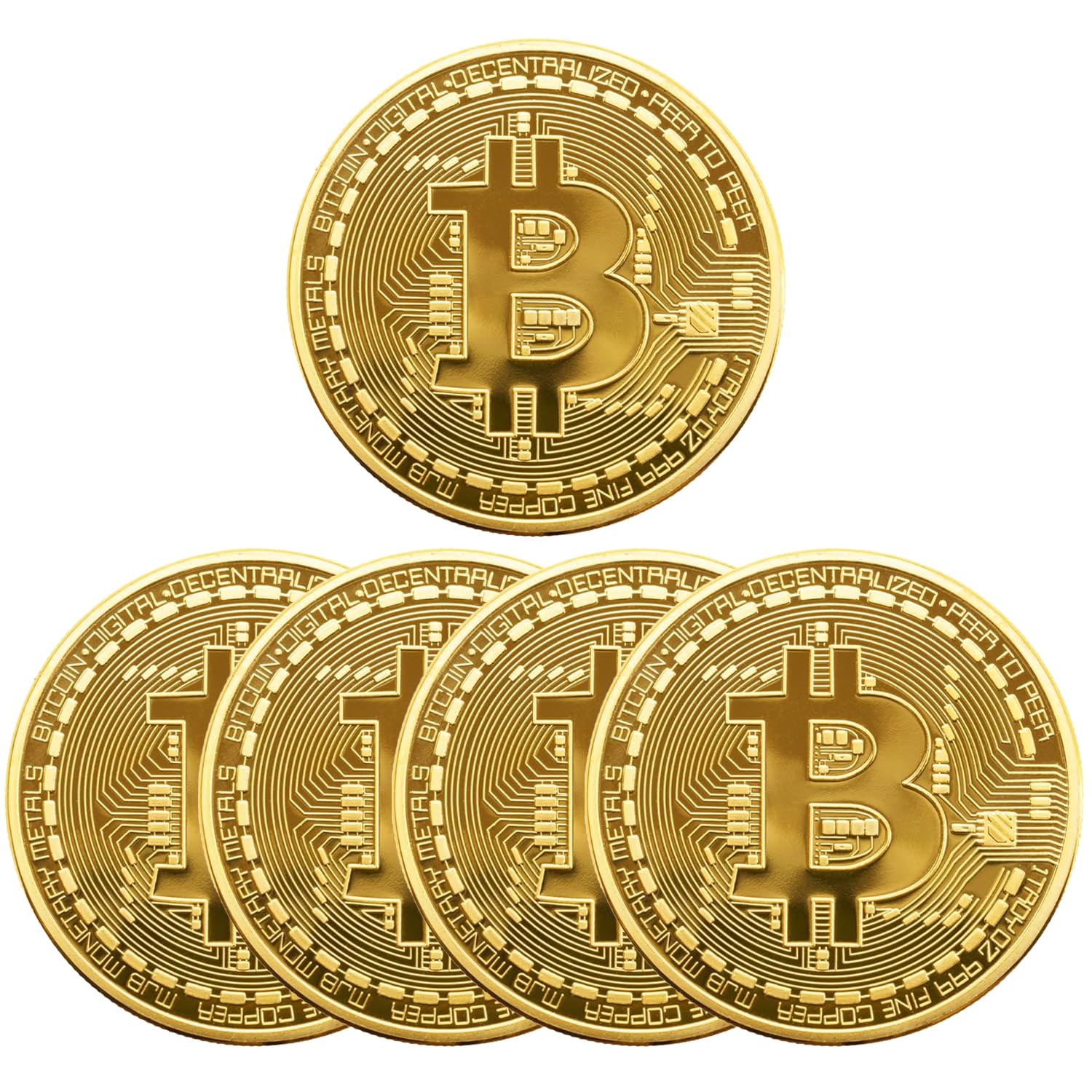 Amazon.com: Naturiway 5Pcs Bitcoin Coin, Bitcoin Commemorative Coin 24K Gold  Plated, 3mm BTC Cryptocurrency, Collectible Coin with Protective Case,  Blockchain Cryptocurrency, Home and Office Decoration : Toys & Games