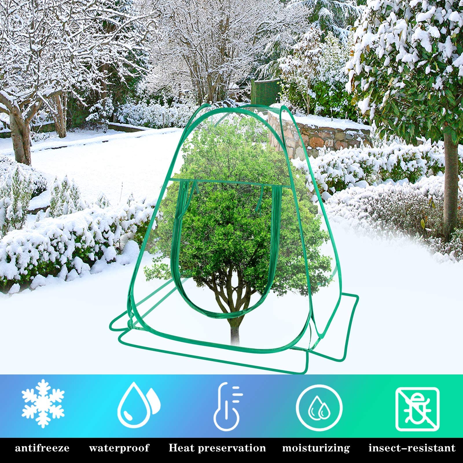 KXCOFTXI Couvre-plantes pour l'hiver - Protection contre le gel