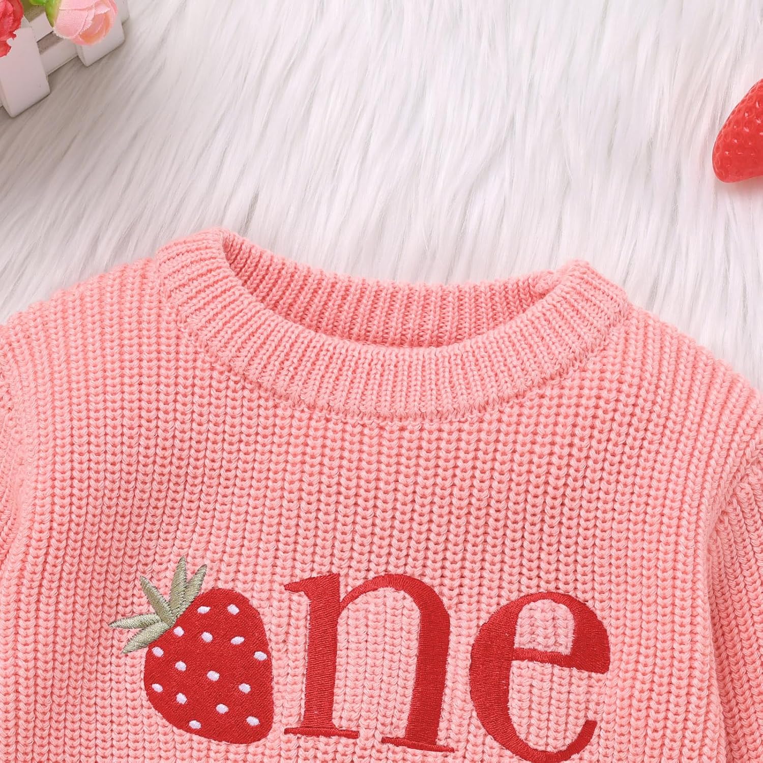 FYMNSI Toddler Sweater Baby Boys Girls 1st Birthday Outfits Long Sleeve Knit Pullover Top Fall Winter Outfit Christmas Clothe - Image 4