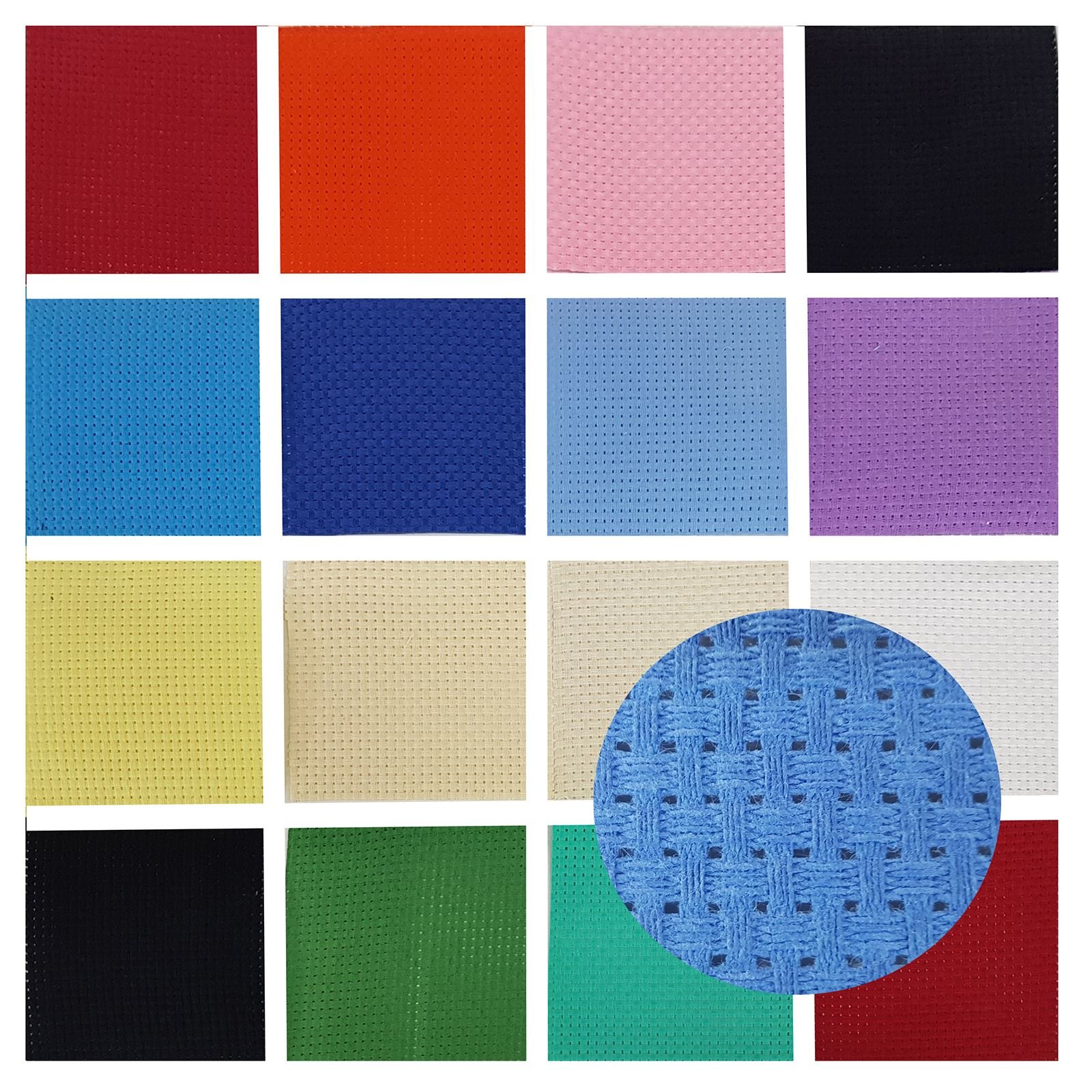 Binca 6 Holes Per Inch - Yellow - 12.5cm Square - Pack of 6 Sheets