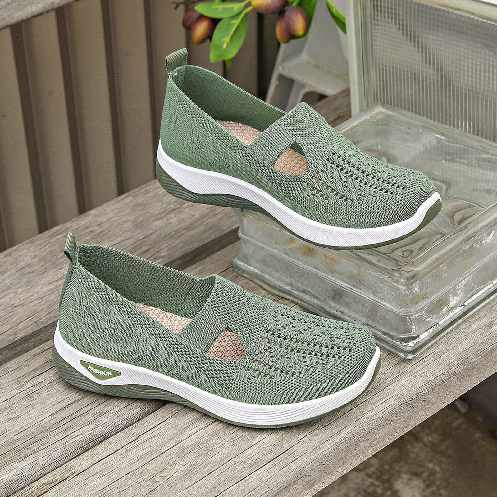 Scarpe Ortopediche Donna, Senza Lacci Per Camminare Morbida Sneakers Scarpes Slip On Comode Da Ginnastica Chiuse Traspirante Antiscivolo Leggere Da Corsa Casa Estive