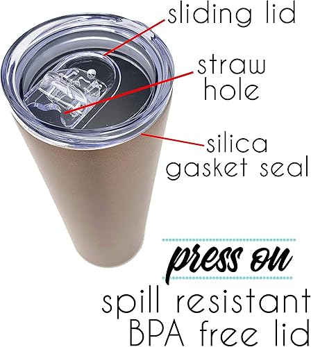 Miniatura 3 de Vasos lindos, divertidos y únicos para mujeres.  Vaso de acero inoxidable de doble pared de 20 onzas.  Gran regalo para mujeres, jefes, compañeras