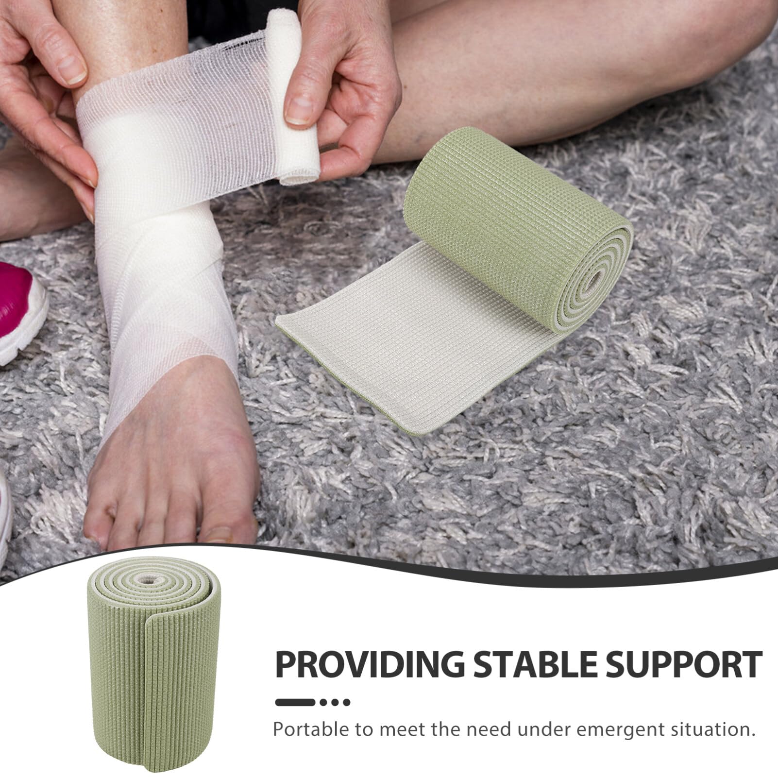 SUPVOX Emergency Splints, 1 Roll of Medical Splint Rolls Outdoor Splint Fracture Sports Splint Roll Reusable Rolled Splint for Camping Hiking Olive Green