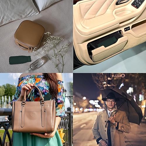 Miniatura 6 de Xiuying Feng Mini paraguas para viajes, paraguas pequeño para bolso con funda para sol y lluvia, paraguas con protección UV, paraguas ligero y