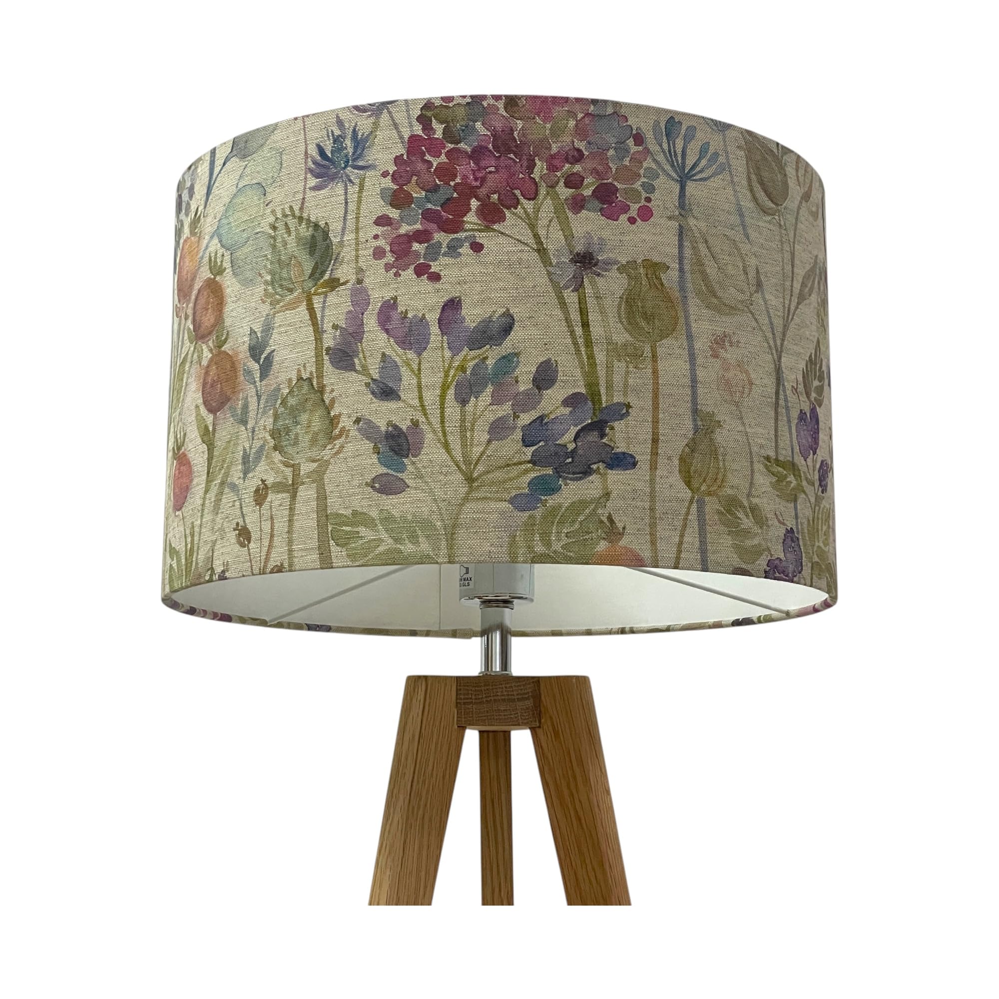 Voyage Hedgerow Country Floral Drum Lampshade