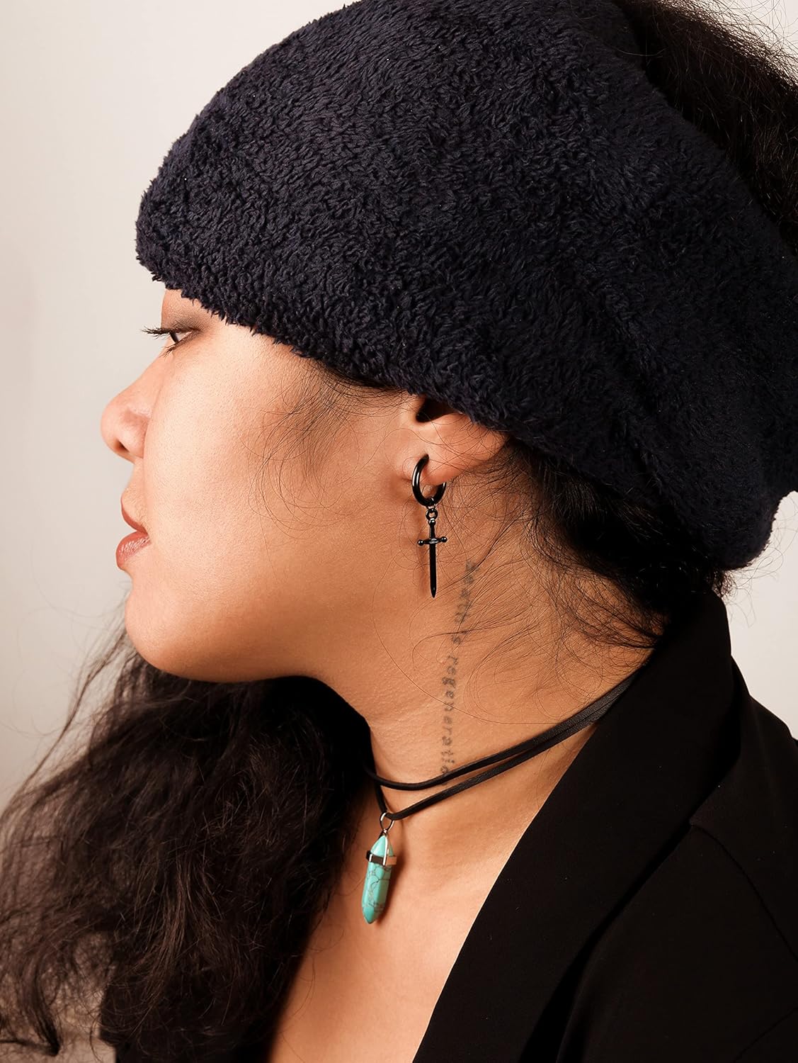 Sacina Gothic Black Sword Earrings, Dagger Knife Earrings, Christmas New Year Jewelry Gift For Women - Image 4