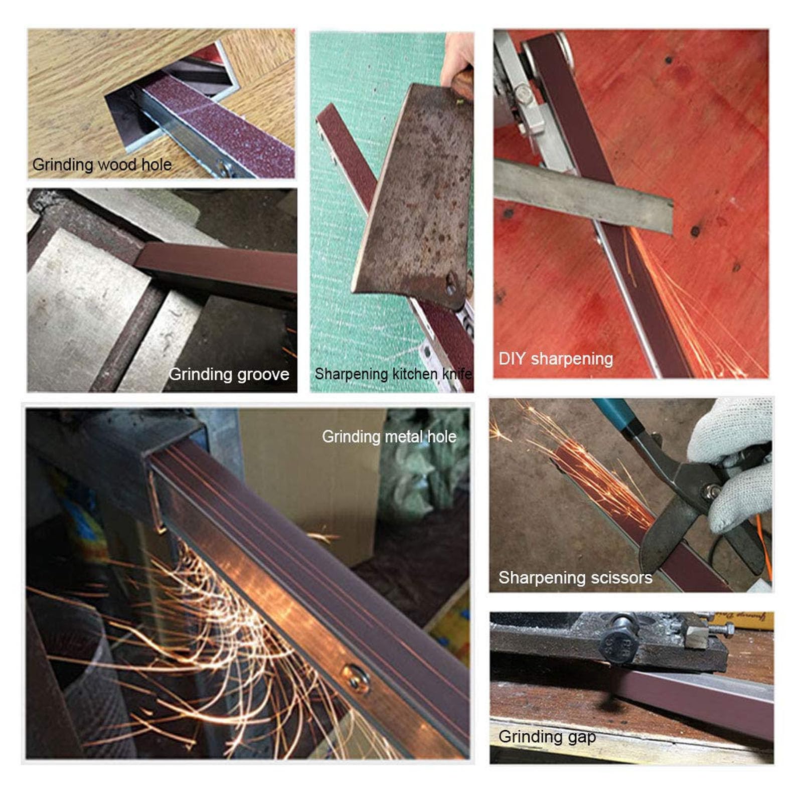 Electric Angle Grinder Belt Sander Attachment Efficient Conversion Kit for Type 100 M10 M14 Sanding Machine Applicable Workshop