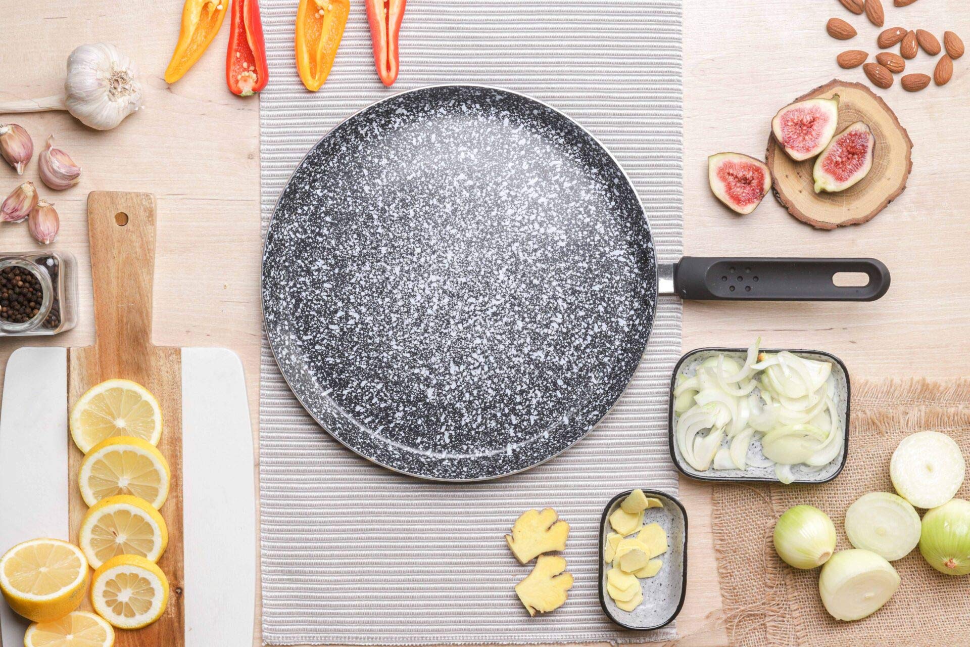 Pancake Pfanne 24 Cm Von EDENBERG – Mit Keramik-Marmor-Beschichtung, Für Induktion, Gas & Elektro