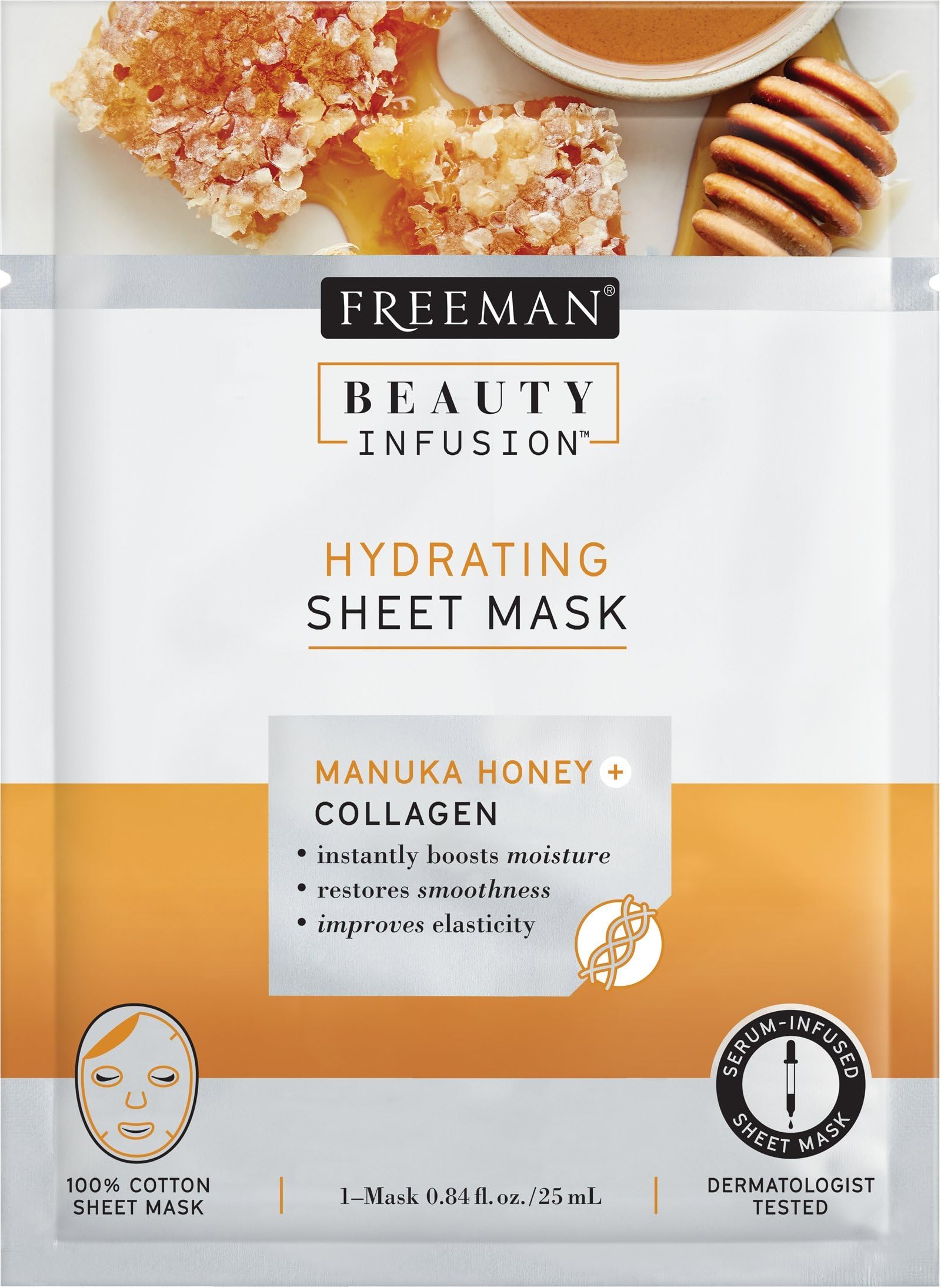 Beauty Infusion Hydrating Manuka Honey and Collagen Sheet Mask