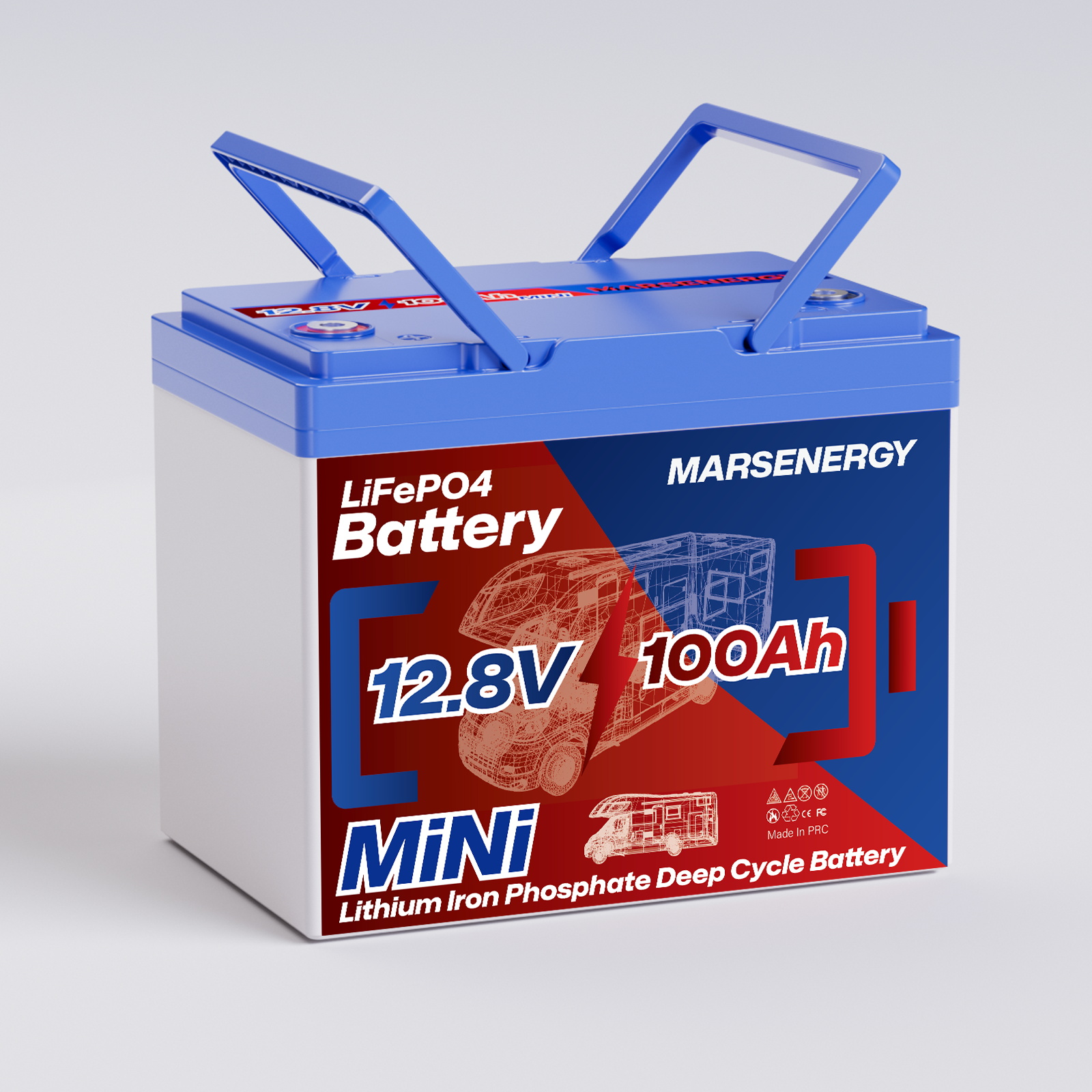 Amazon.com: Marsenergy 12V 100Ah Lifepo4 Battery, Bci Group 24
