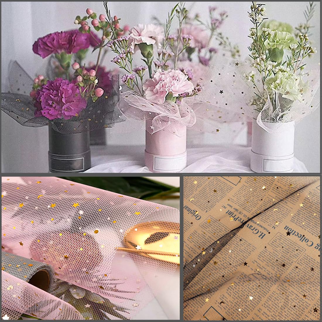 Amazon | お花紙 花束 包装紙 ブーケ用 ラッピングペーパー 50cm*4.5m