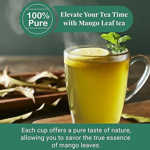 Miniatura 4 de Hojas de mango natural, 2.6 onzas, hojas secas, hojas de mango secas, té de hojas naturales, sin OMG, sin cafeína. por Akshit