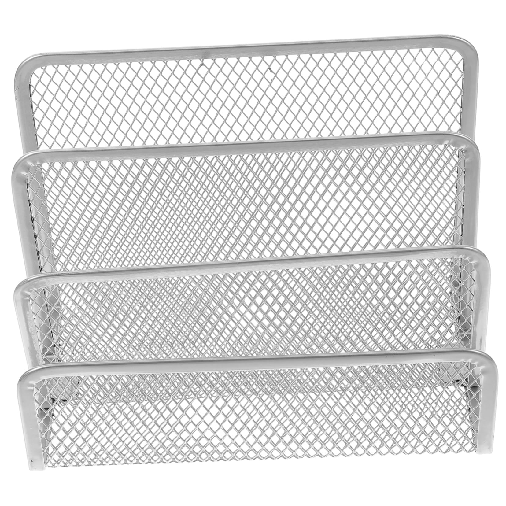 Operitacx 4pezzi Supporto Libri Metallico Da Scrivania Con Scomparti Organizzatore Riviste Per Ufficio e Studio Design Elegante e Leggero Per Casa e Ufficio