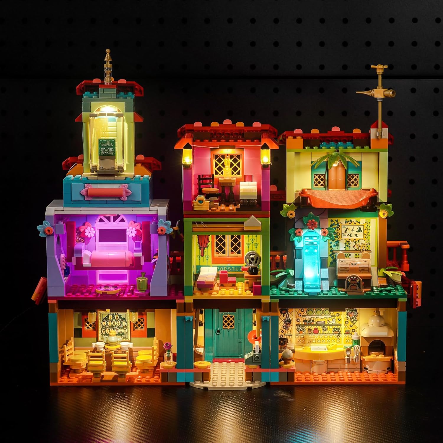 Upgraded Led Light Kit Compatible with Lego The Magical Madrigal House Building Set, Remote Control Version Compatible with Lego 43245 (Model Not Included)