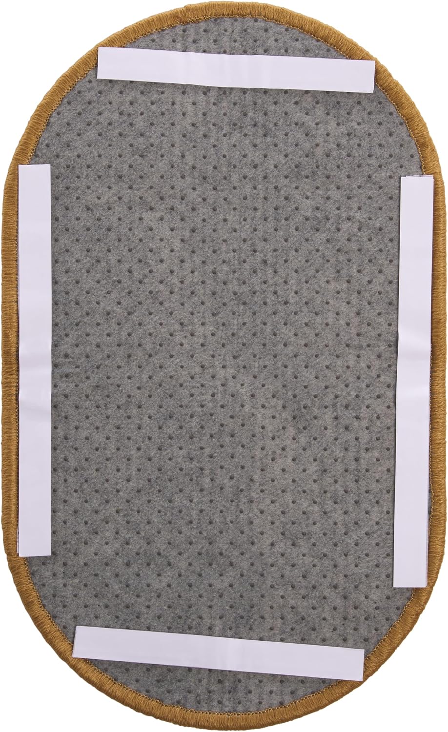 SAFAVIEH Cat Scratch Mat Pad Collection, 12" x 20" Oval, Brown, Sisal & Jute Boucle Weave, Velcro & Slip Resistant Backing
