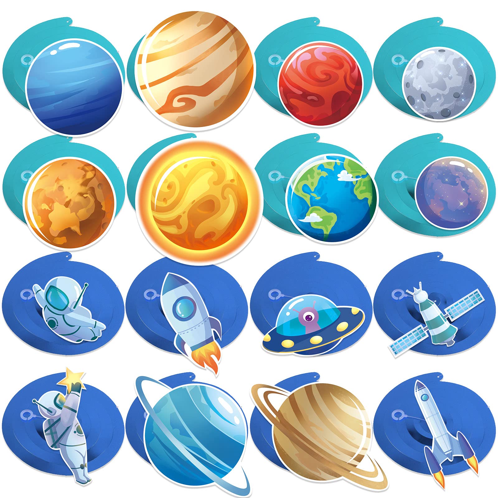 Solar System Decor Blulu Outer Space Party Decoration Hanging Swirls ...