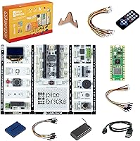 Vista 9 de PicoBricks Raspberry Pi Pico W Kit de inicio con 12 sensores desmontables y extensa guía de aprendizaje, kit de codificación de bricolaje, Raspberry