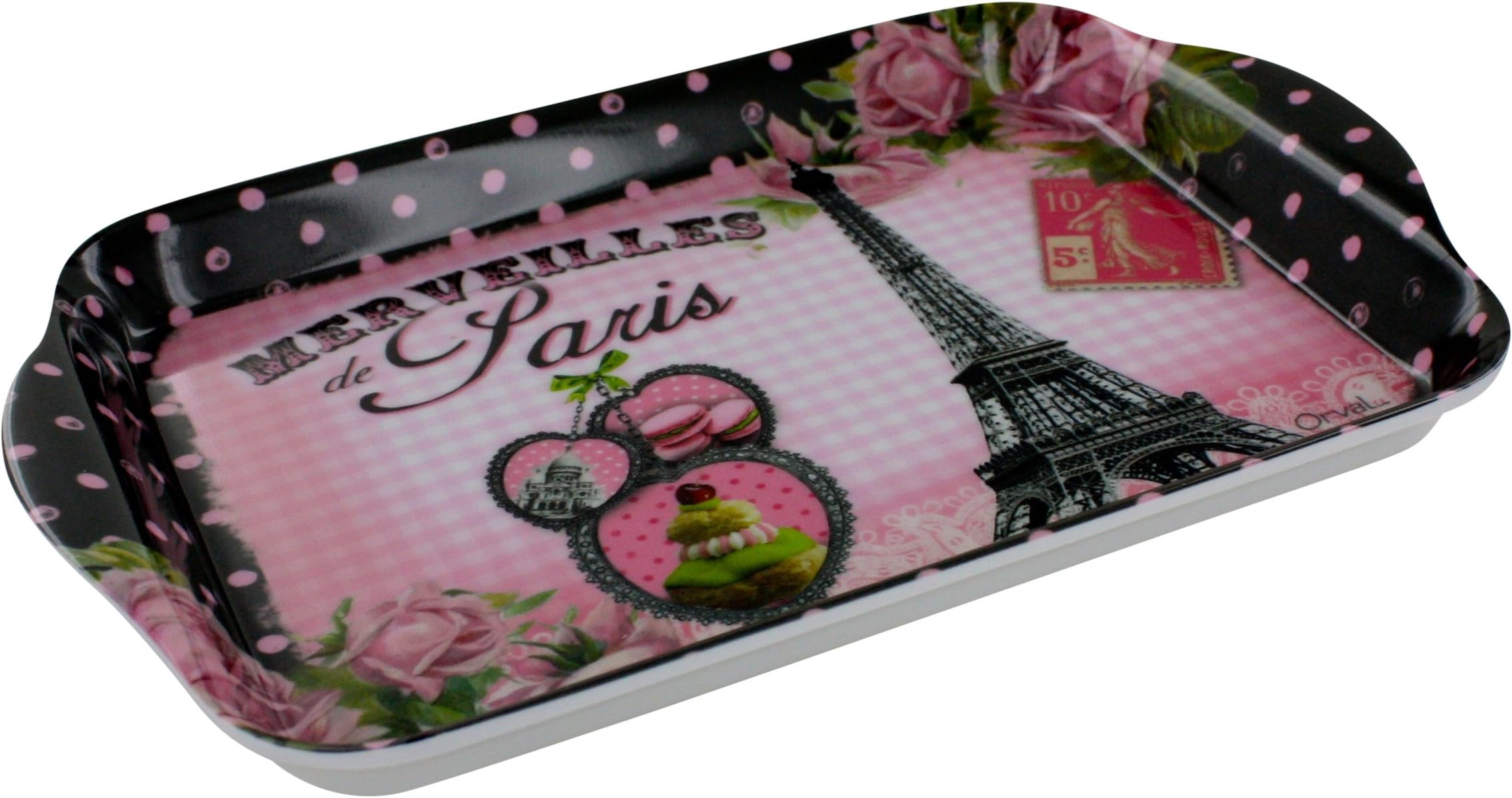 French Serving Tray - Merveilles De Paris France - 8 1/2" X 5 1/2 "