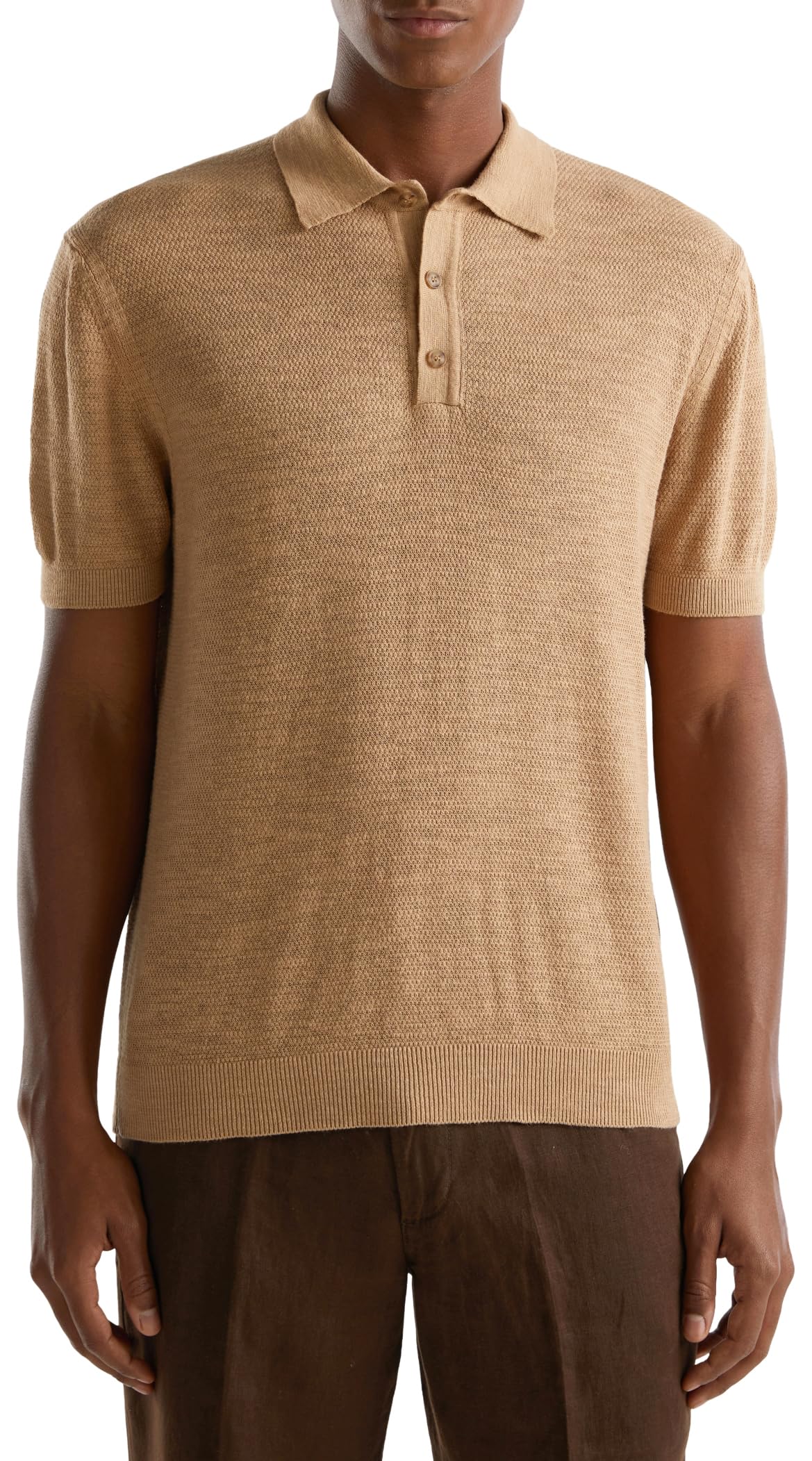 United Colors Of Benetton Men's Camel 193 Polo Shirt M/M 105Gu300z, M