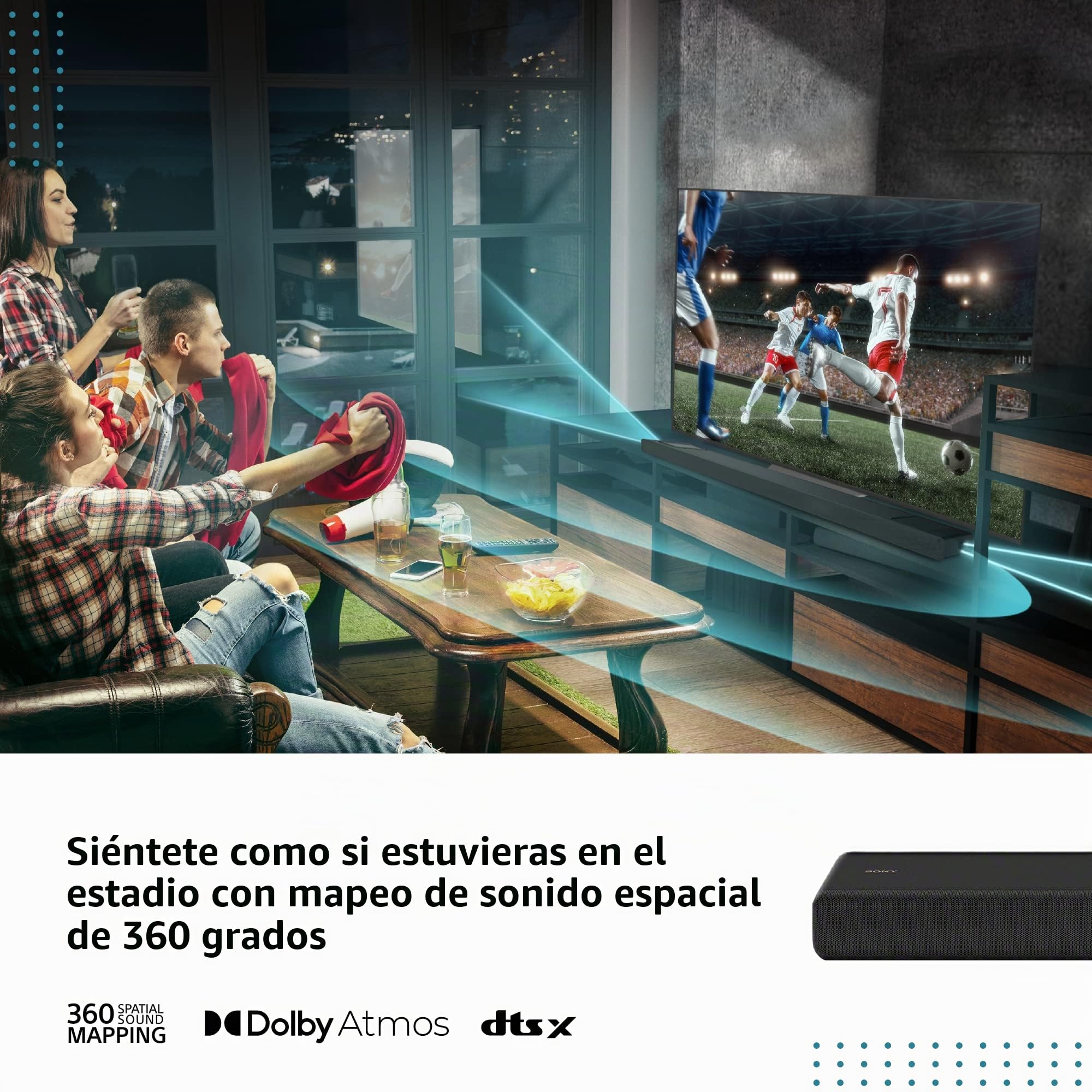 Sony HT-A3000 Barra de Sonido 3.1 Canal | Dolby Atmos®