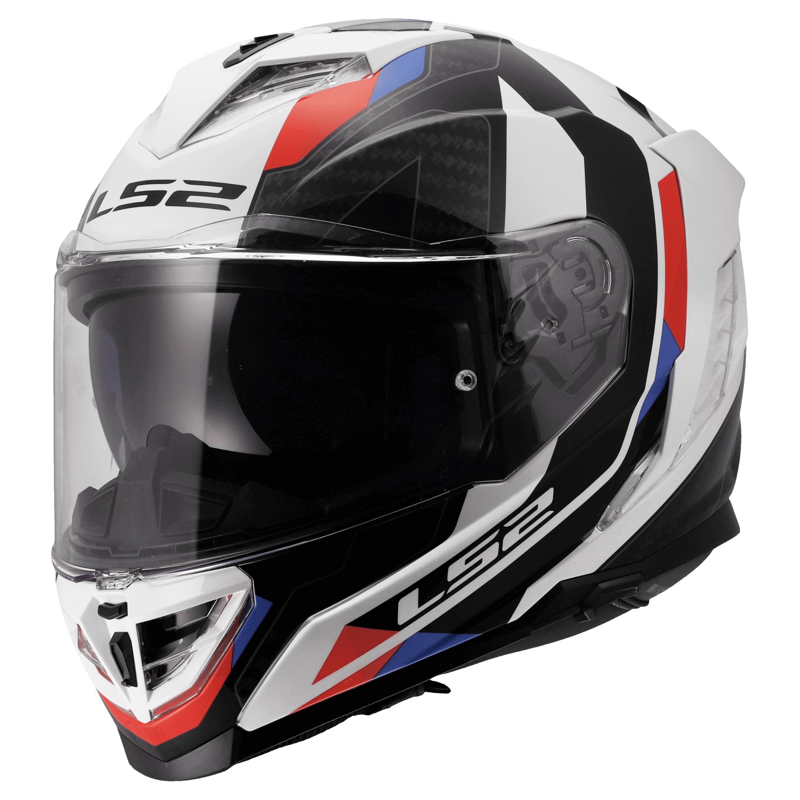 LS2, Casco Moto Integral STORM III SPORTY White Blue Red, XXS