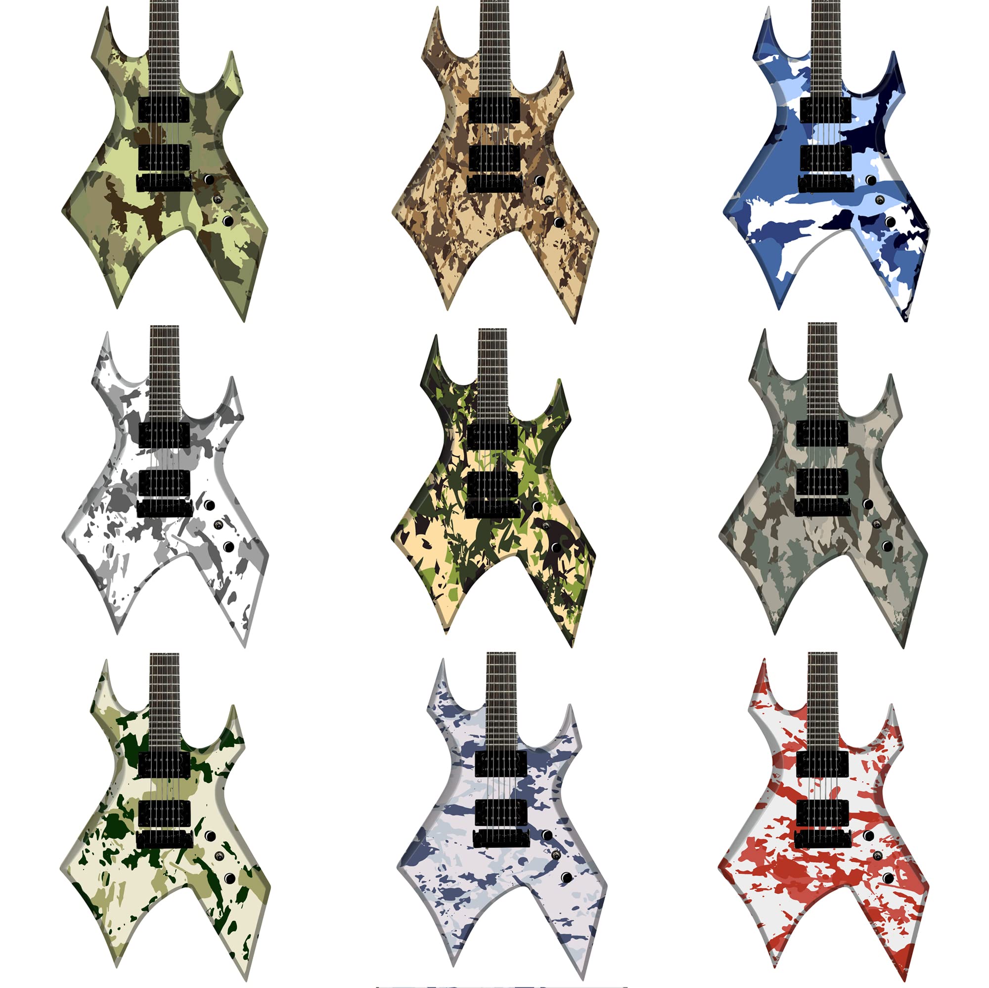DesignDivil Custom Guitar Skin Vinyl Wrap Laminated Air Lease Print De