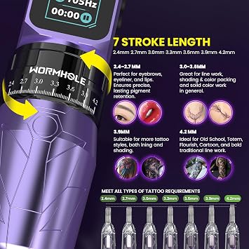 Wormhole 2300mAh Battery Wireless Tattoo Kit for Artists WTK0270
