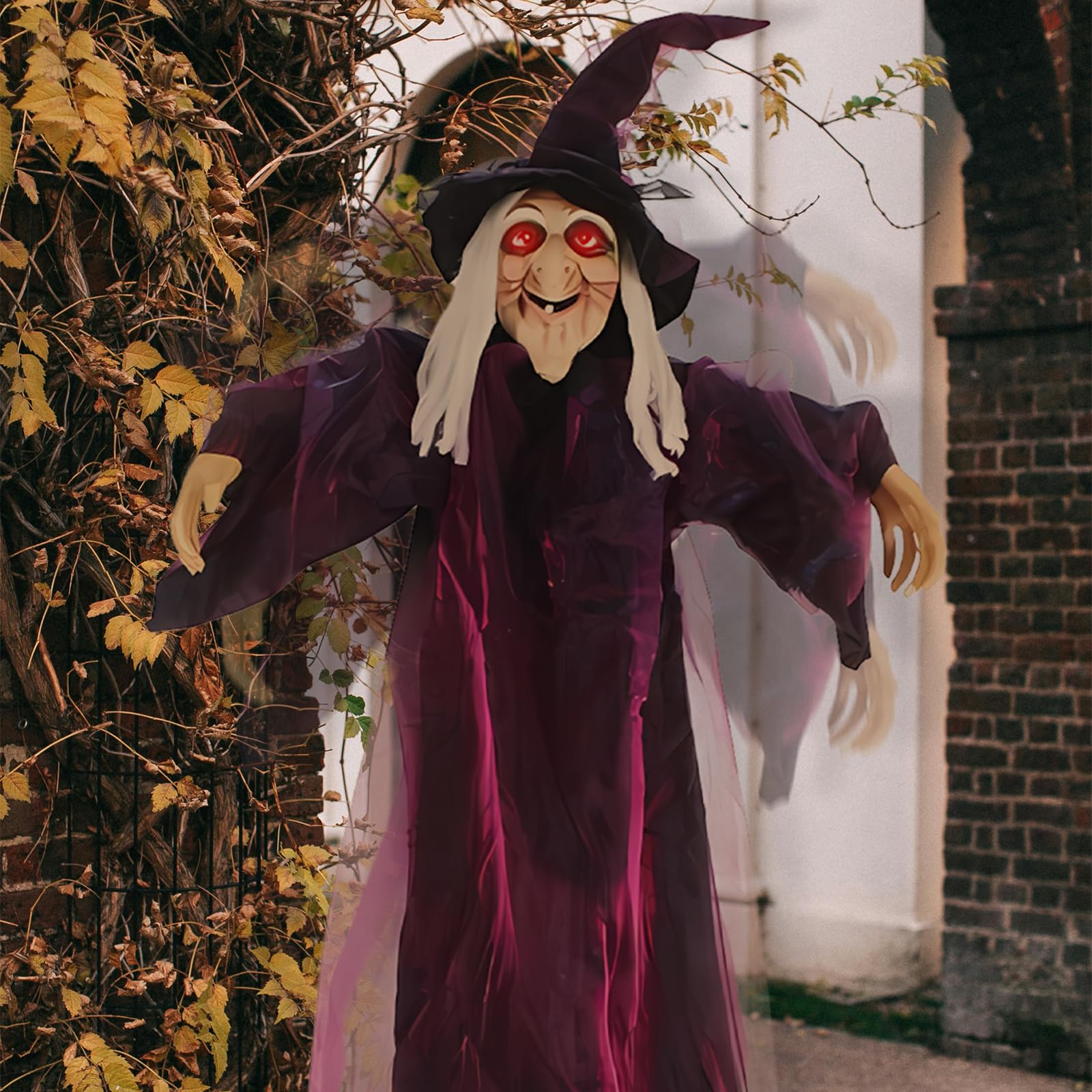 Amazon.com: Halloween Hanging Witch Decorations Outdoor 5.3 FT