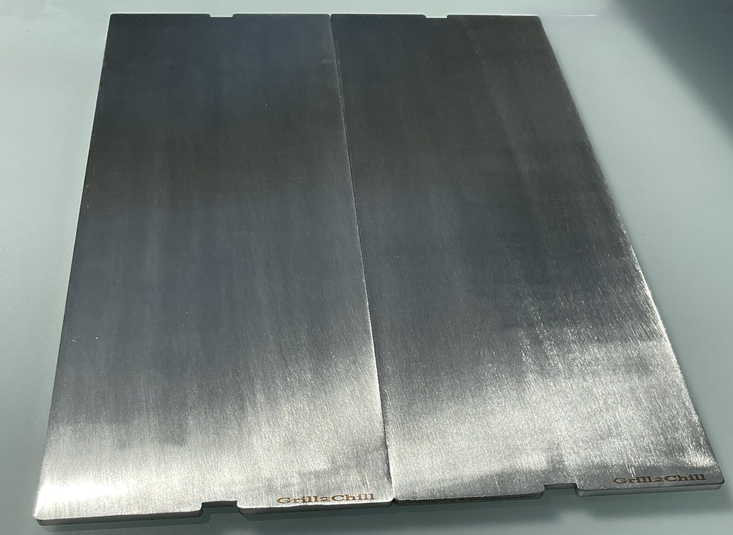Płyta grillowa/Plancha stal szlachetna 1.4301 p.f. Grills OUTDOORCHEF Dualchef 415 G + 425 G + 425 G BZ + LANDMANN Triton PTS 6.1 = 2 planchas po 160 x 440 x 5-5,2 mm = 320 x 440 x 5-5,2 mm