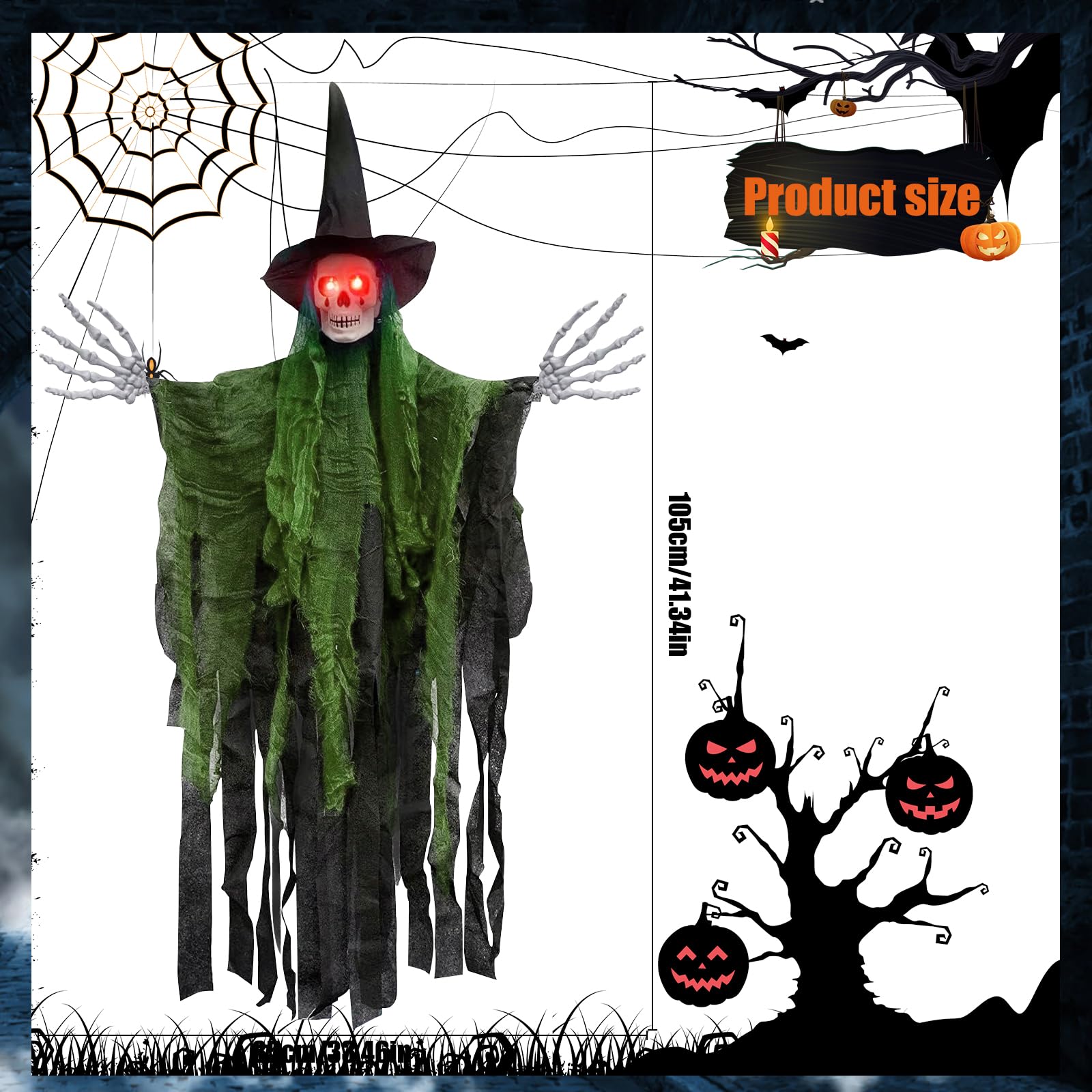 Dekoracja na Halloween, 2 sztuki, dekoracja na Halloween, dekoracja wisząca, dekoracja na Halloween, dekoracja na zewnątrz, horror, Halloween, czaszka, dekoracja na imprezę, do ogrodu, drzwi